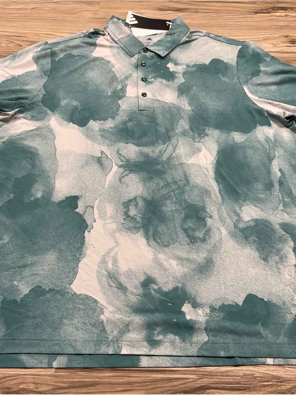 Adidas Ultimate365 Tour Printed Cool Feeling Golf Polo Green Men's Size 2XL $100